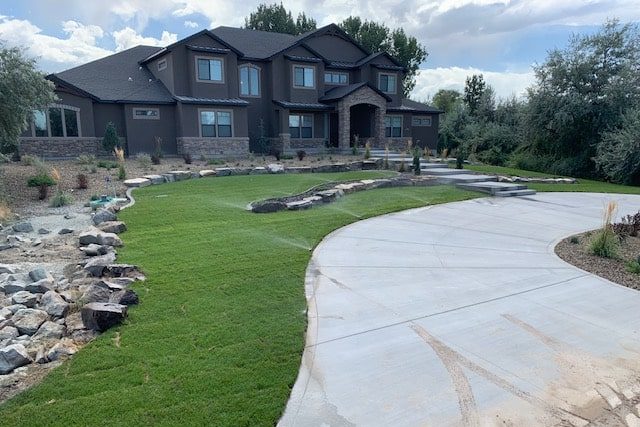Expert sprinkler system install done by Rustic Ridge Landscapes near Twin Falls, ID